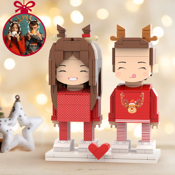 Style Your Brick - Christmas Elk Couples