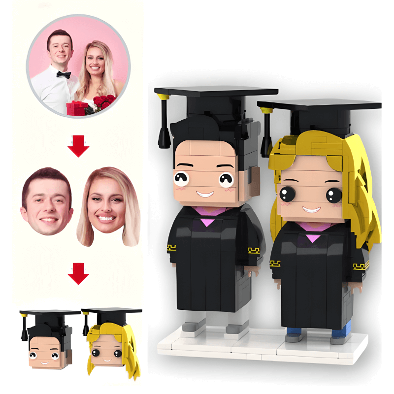 Style Your Brick – Graduation Couple - Brick-You