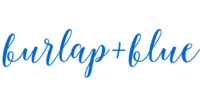 burlap+blue