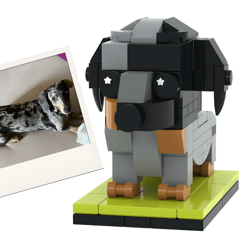 Dachshund Custom Brick Figure – Personalised Dog Gift for Dachshund Owners - Brick-You