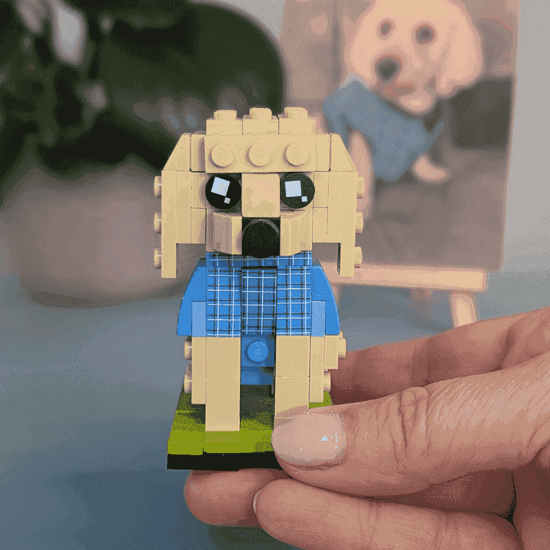 Groodle Custom Brick Figure – Dog Gift for Groodle Owner - Brick-You