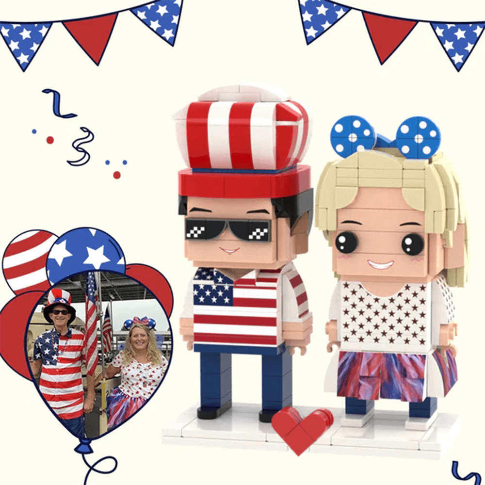 4th of July Mini Figures - Brick-You