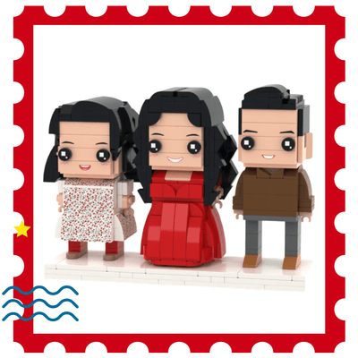 3 Person Custom Figure - Brick-You