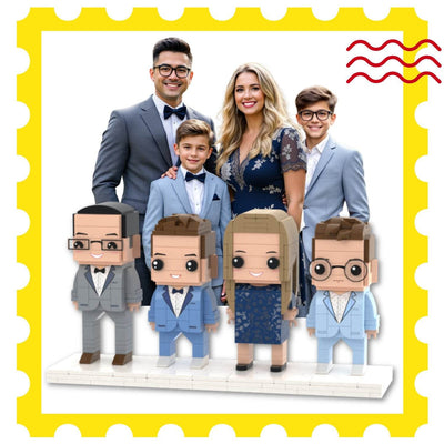 4 Person Custom Figure - Brick-You