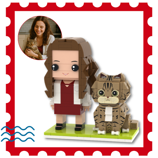 Cat and Owner Full Body Custom Figure