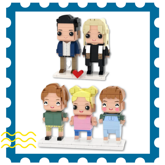 Family of 5 Custom Mini Figure Bundle