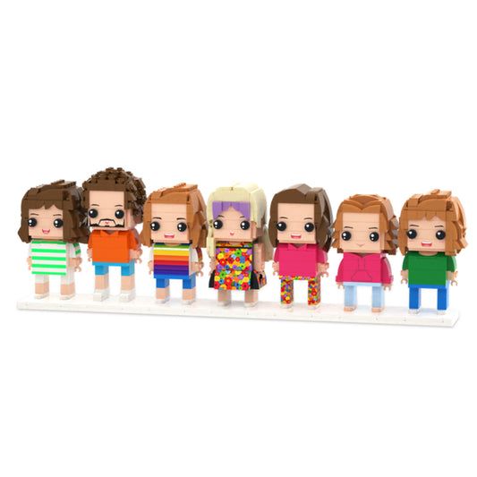 7 Person Custom Brick Figure Set