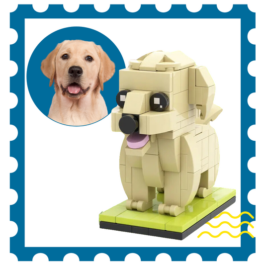 Custom Labrador Dog Brick Figure