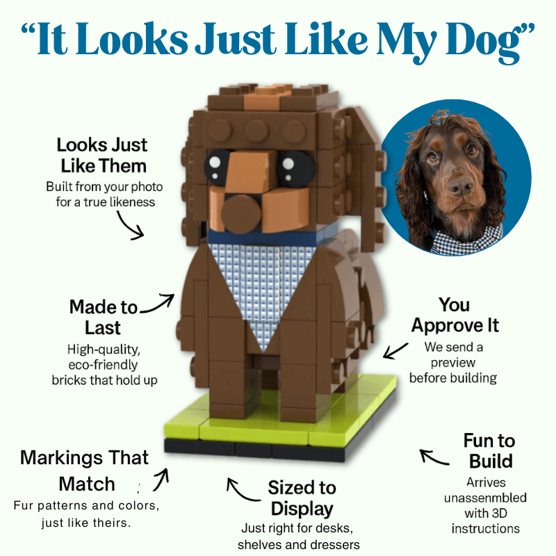 Cavapoo Custom Brick Figure – Personalised Gift for Cavapoo/Cavoodle Lovers