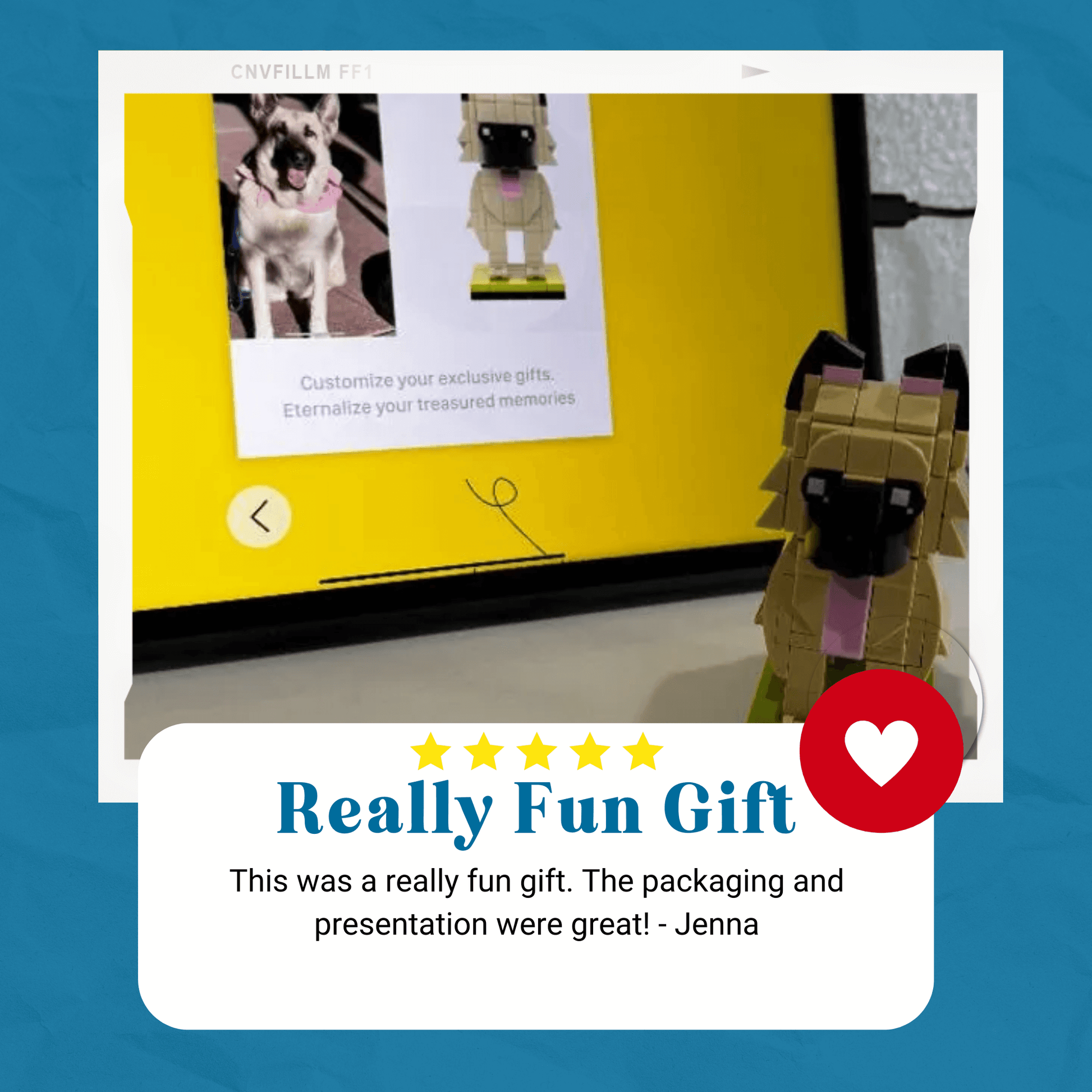 Custom Brick Figure dog review