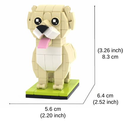 Custom Labrador Dog Brick Figure