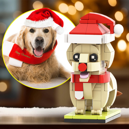 Christmas Golden Retriever Full Custom Figure