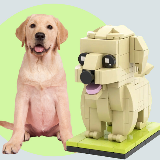 Custom Labrador Dog Brick Figure