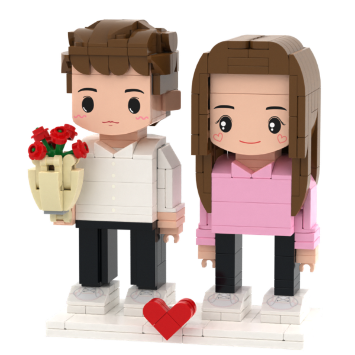 Couple in Love Head Only Figure