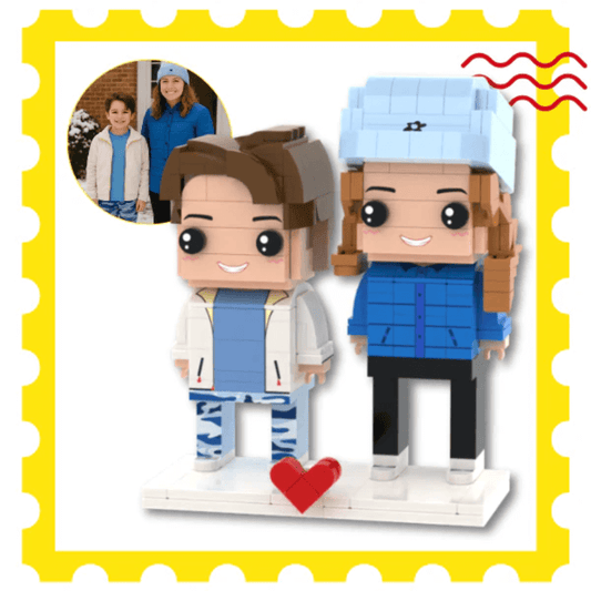 custom mum and child mini figures personalised brick gift for mom from son