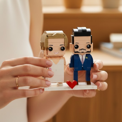 Personalized Wedding Gift – Custom Brick Figures of the Happy Couple