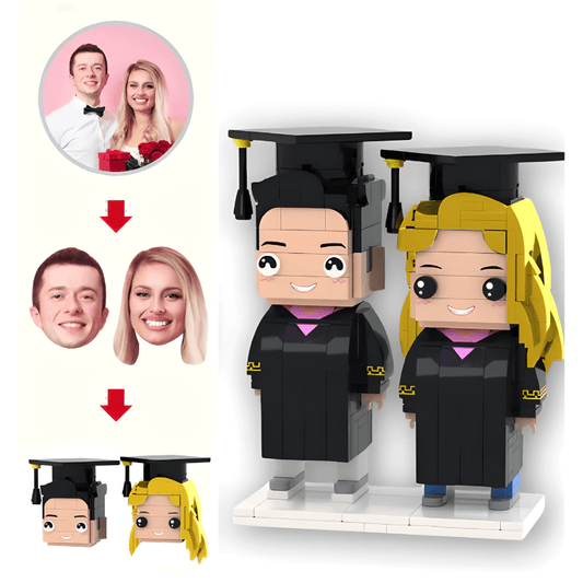 Style Your Brick – Graduation Couple - Brick-You