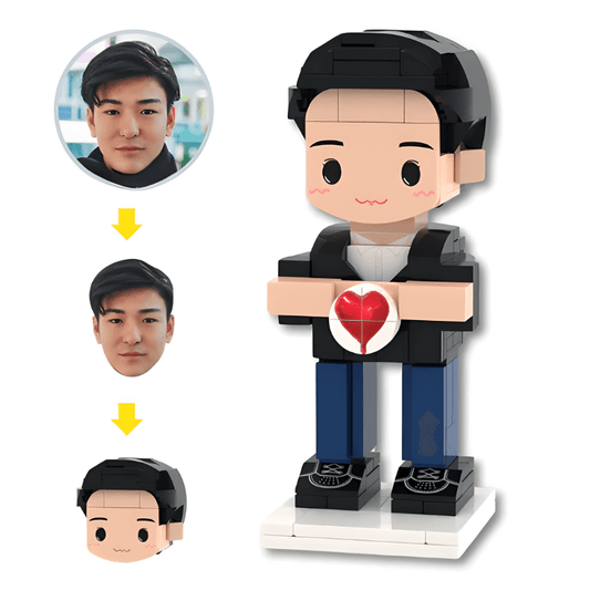 Style Your Brick – Holding A Heart - Brick-You