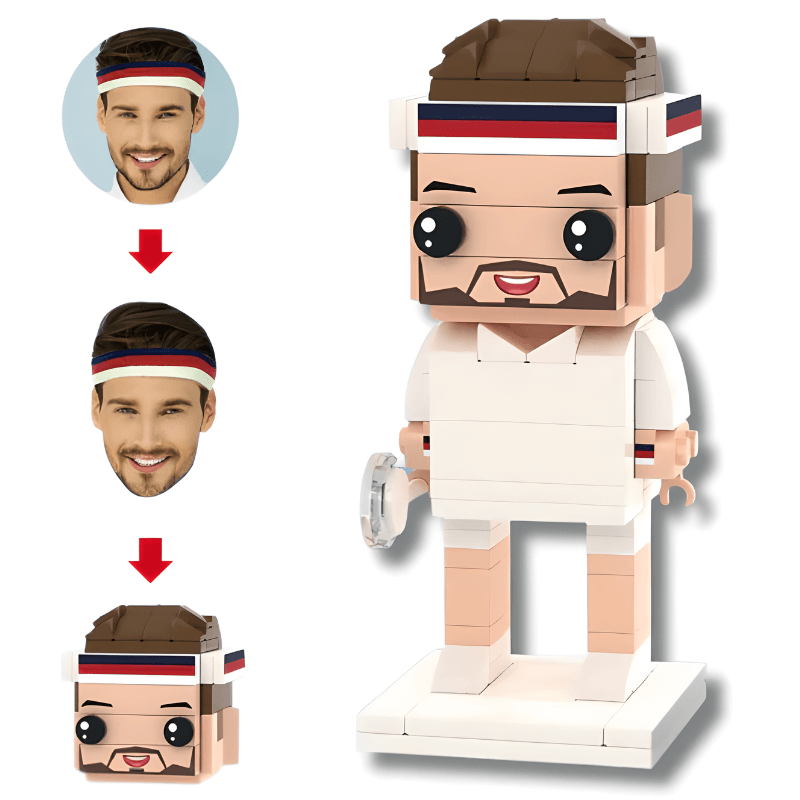 Style Your Brick – Male Tennis Player - Brick-You