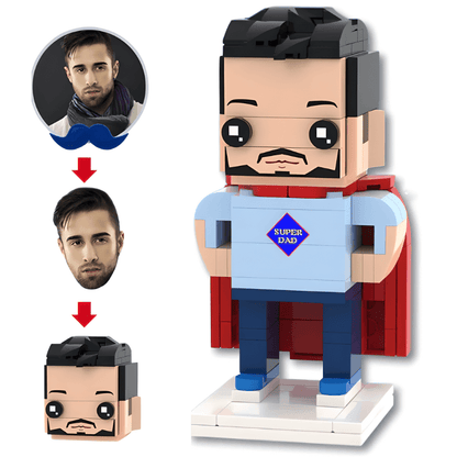 Style Your Brick – Super Dad with Cape - Brick-You