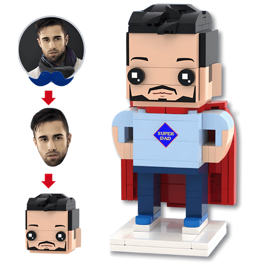 Style Your Brick – Super Dad with Cape - Brick-You