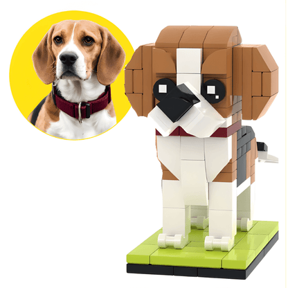 Beagle Custom Brick Figure – Personalized Dog Gift for Beagle Owners - Brick-You