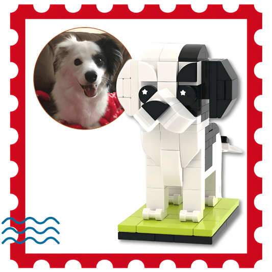 Custom Border Collie dog brick figure gift for owners