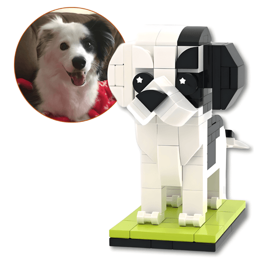 Border Collie Custom Brick Figure – Personalized Dog Gift for Border Collie Owners - Brick-You