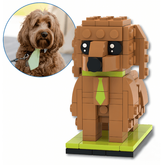Cavapoo Custom Brick Figure – Personalised Gift for Cavapoo/Cavoodle Lovers - Brick-You