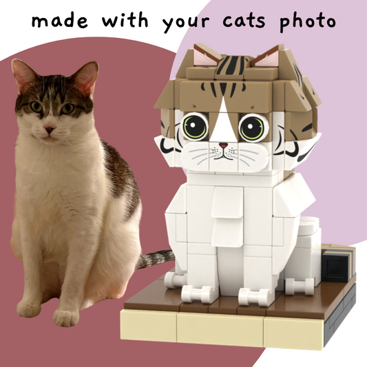 Custom Cat Brick Figure