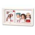 3-Person Brick Frame Set – Custom Family Figurines Display - Brick-You
