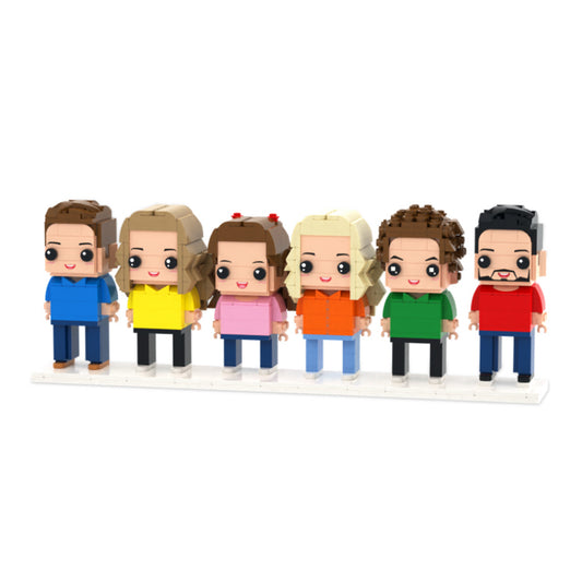 6 Person Custom Brick Figure Set