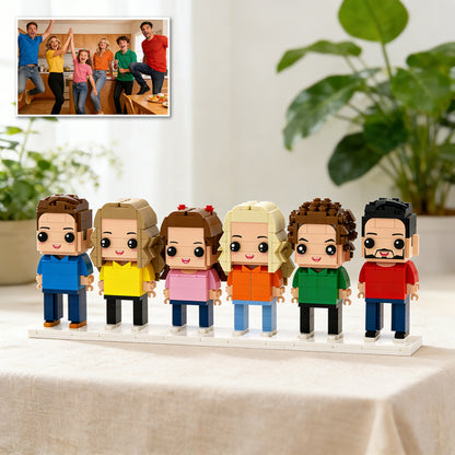 6 Person Custom Brick Figure Set