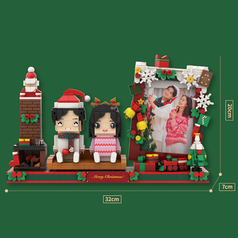 Christmas Custom Figure Brick Scene