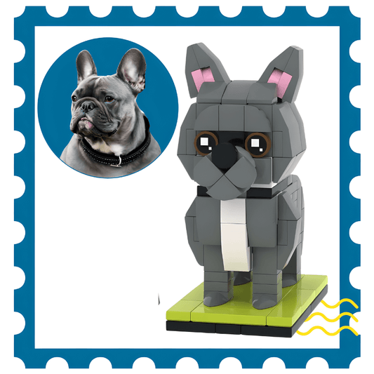 Custom French Bulldog brick mini figure personalised dog gift for owner
