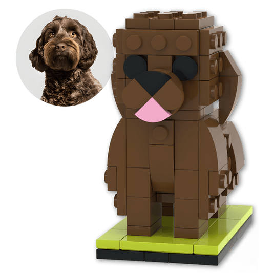 Groodle Custom Brick Figure – Dog Gift for Groodle Owner - Brick-You