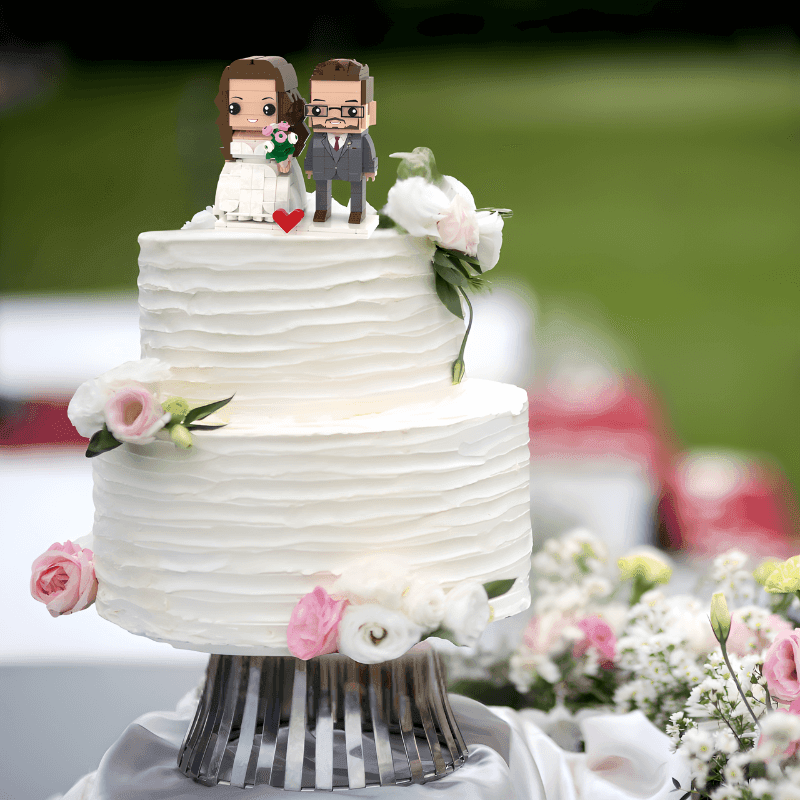Personalized Wedding Gift – Custom Brick Figures of the Happy Couple - Brick-You