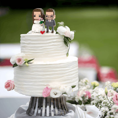 Personalized Wedding Gift – Custom Brick Figures of the Happy Couple - Brick-You