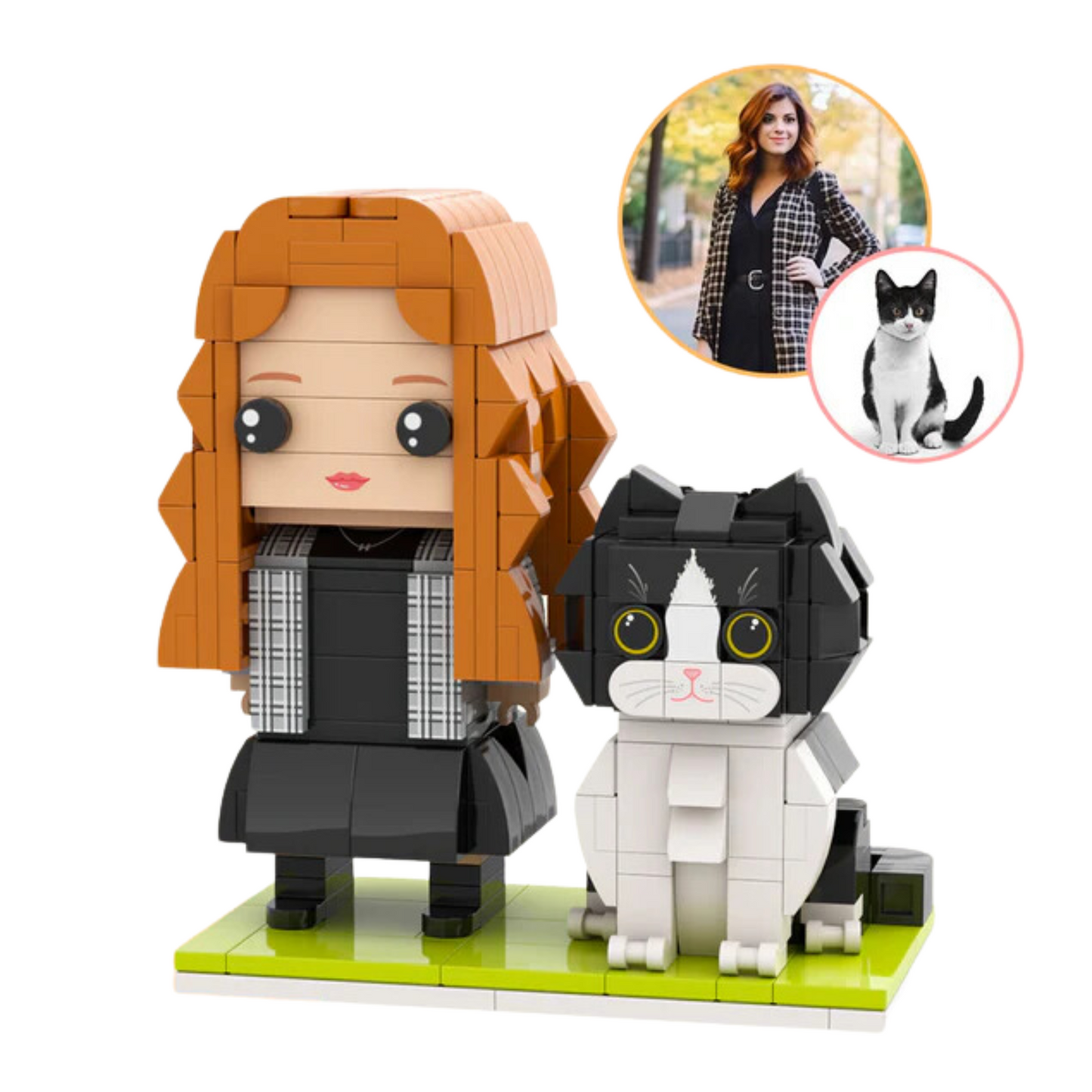 Cat and Owner Full Body Custom Figure