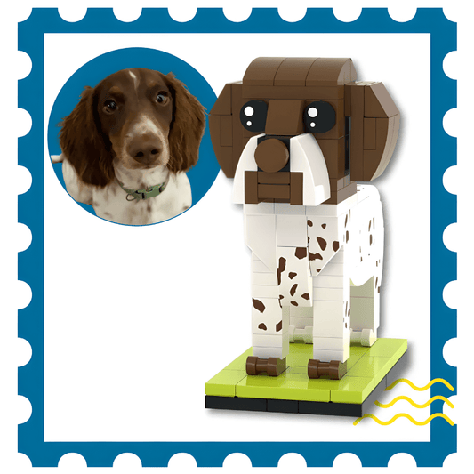 Custom Springer Spaniel brick figure gift for dog owner